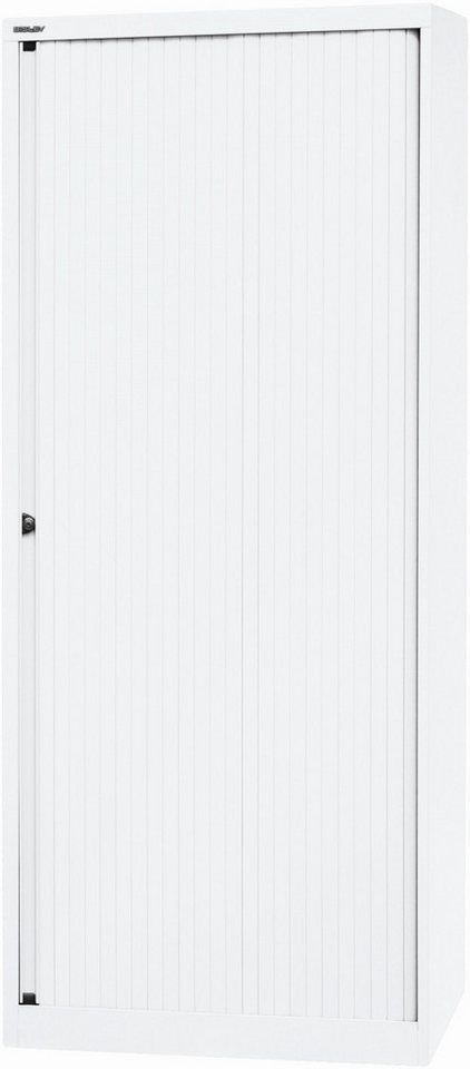 Bisley Aktenschrank Rollladenschrank Euro Stahl 4 Fachböden Höhe 1980mm verkehrsweiß Bisley Aktenschrank Rollladenschrank Euro Stahl 4 Fachböden Höhe 1980mm verkehrsweiß von Bisley
