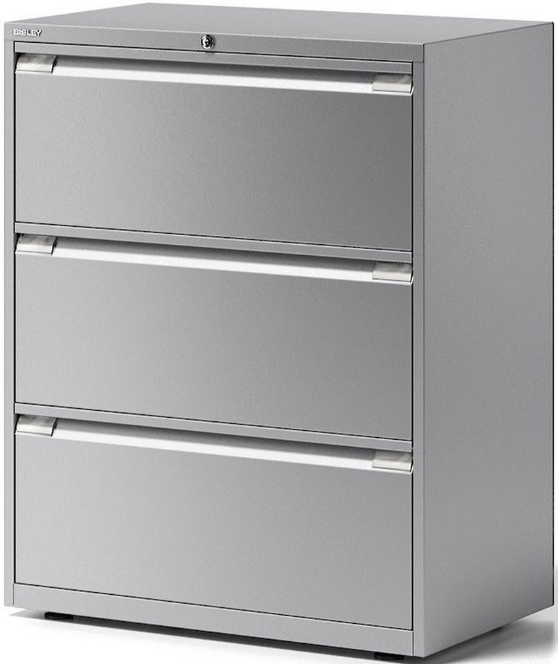 Bisley Aktenschrank Schubladenschrank Essentials 3 Schubladen silber Bisley Aktenschrank Schubladenschrank Essentials 3 Schubladen silber von Bisley