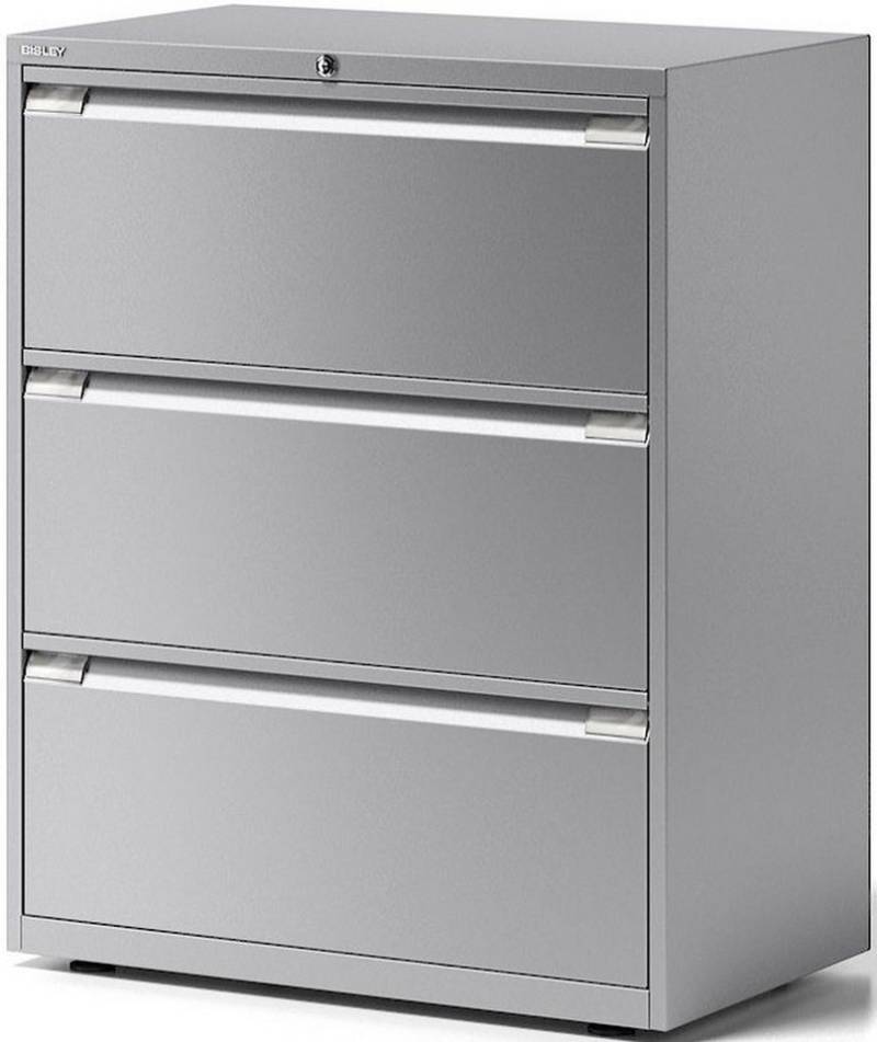 Bisley Aktenschrank Schubladenschrank Essentials 3 Schubladen silber Bisley Aktenschrank Schubladenschrank Essentials 3 Schubladen silber von Bisley