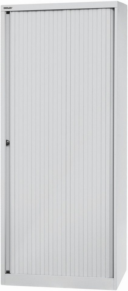 Bisley Aktenschrank Rollladenschrank Euro Stahl 4 Fachböden Höhe 1979mm l.grau/l.grau Bisley Aktenschrank Rollladenschrank Euro Stahl 4 Fachböden Höhe 1979mm l.grau/l.grau von Bisley
