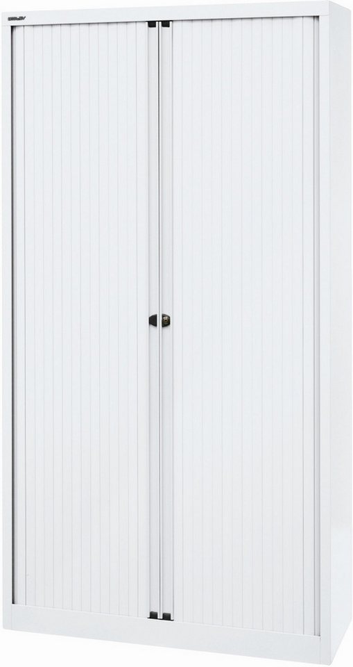 Bisley Aktenschrank Rollladenschrank Euro Stahl 4 Fachböden Höhe 1980mm verkehrsweiß Bisley Aktenschrank Rollladenschrank Euro Stahl 4 Fachböden Höhe 1980mm verkehrsweiß von Bisley