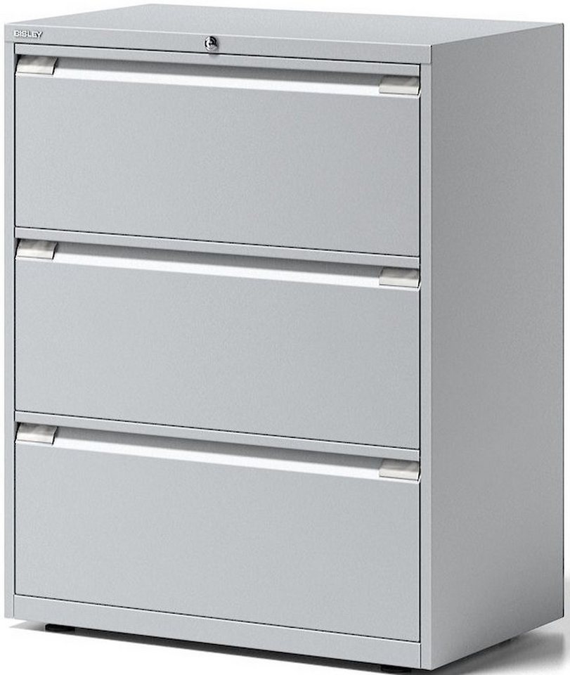 Bisley Aktenschrank Schubladenschrank Essentials 3 Schubladen lichtgrau Bisley Aktenschrank Schubladenschrank Essentials 3 Schubladen lichtgrau von Bisley