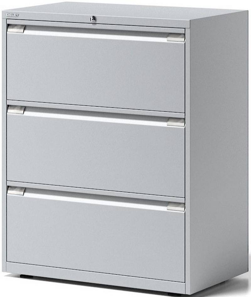Bisley Aktenschrank Schubladenschrank Essentials 3 Schubladen lichtgrau Bisley Aktenschrank Schubladenschrank Essentials 3 Schubladen lichtgrau von Bisley