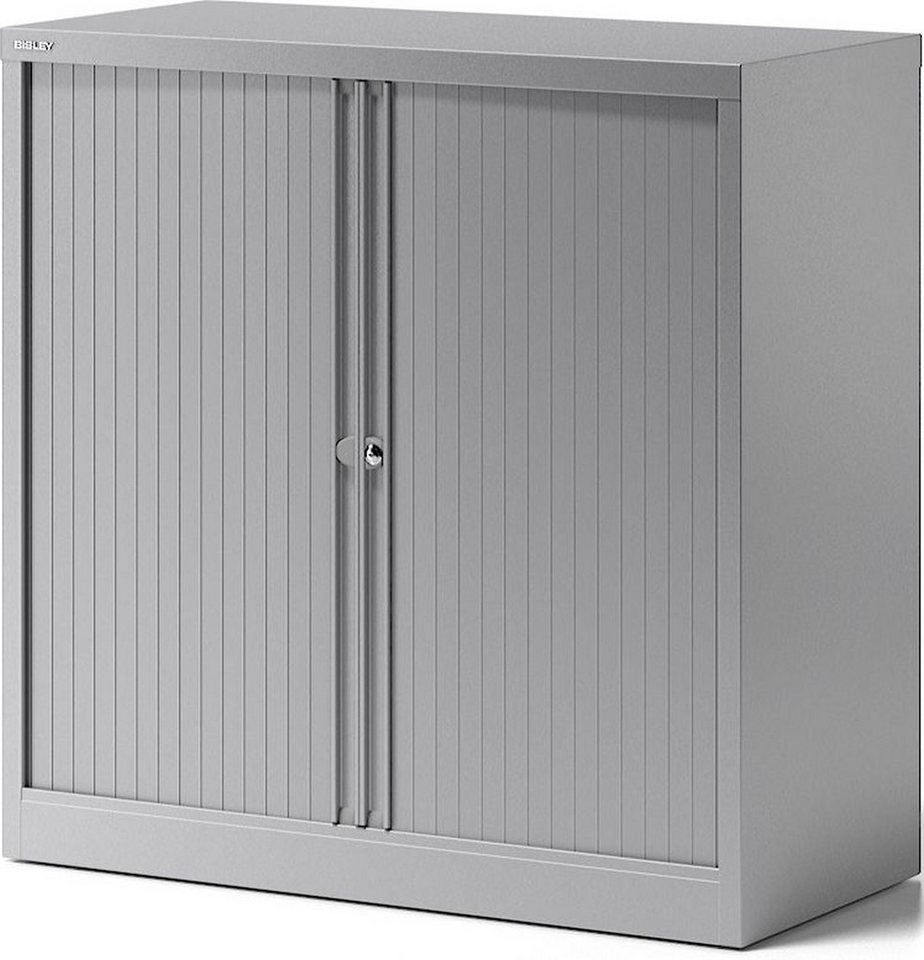 Bisley Aktenschrank Rollladenschrank Essentials 1 Fachboden 2 Ordnerhöhen silber Bisley Aktenschrank Rollladenschrank Essentials 1 Fachboden 2 Ordnerhöhen silber von Bisley