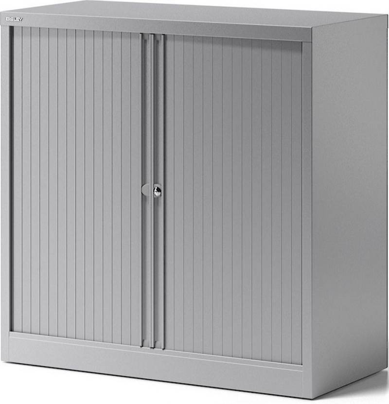 Bisley Aktenschrank Rollladenschrank Essentials 1 Fachboden 2 Ordnerhöhen silber Bisley Aktenschrank Rollladenschrank Essentials 1 Fachboden 2 Ordnerhöhen silber von Bisley