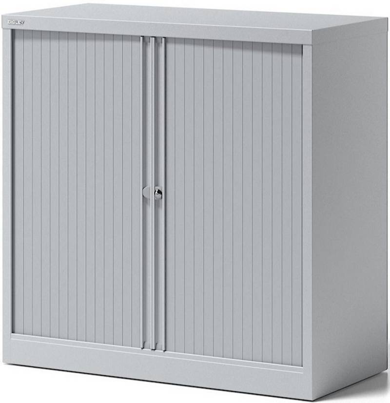 Bisley Aktenschrank Rollladenschrank Essentials 1 Fachboden 2 Ordnerhöhen lichtgrau Bisley Aktenschrank Rollladenschrank Essentials 1 Fachboden 2 Ordnerhöhen lichtgrau von Bisley