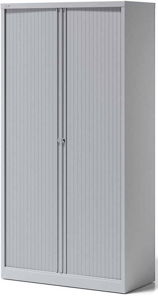 Bisley Aktenschrank Rollladenschrank Essentials 4 Fachböden 5 Ordnerhöhen lichtgrau Bisley Aktenschrank Rollladenschrank Essentials 4 Fachböden 5 Ordnerhöhen lichtgrau von Bisley