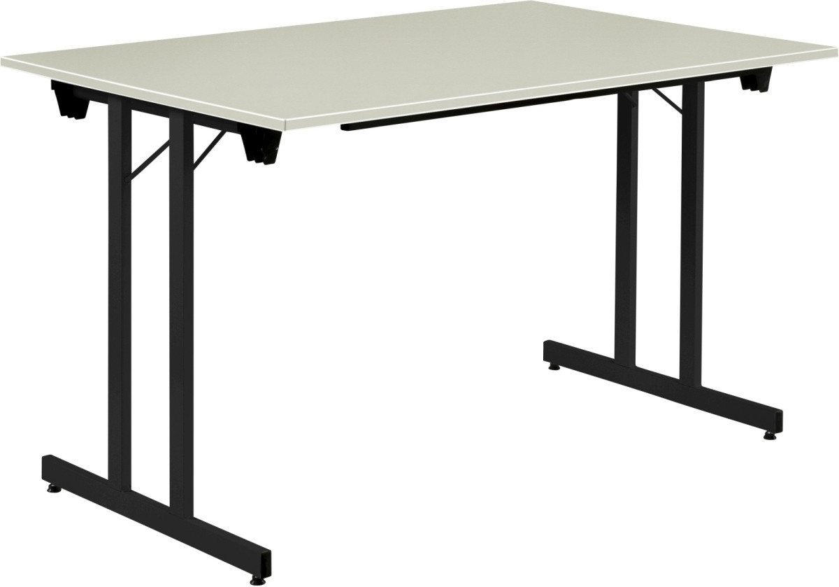 Bisley Beistelltisch Klapptisch BxHXT 1400x740x700mm 19mm grau/schwarz Bisley Beistelltisch Klapptisch BxHXT 1400x740x700mm 19mm grau/schwarz von Bisley
