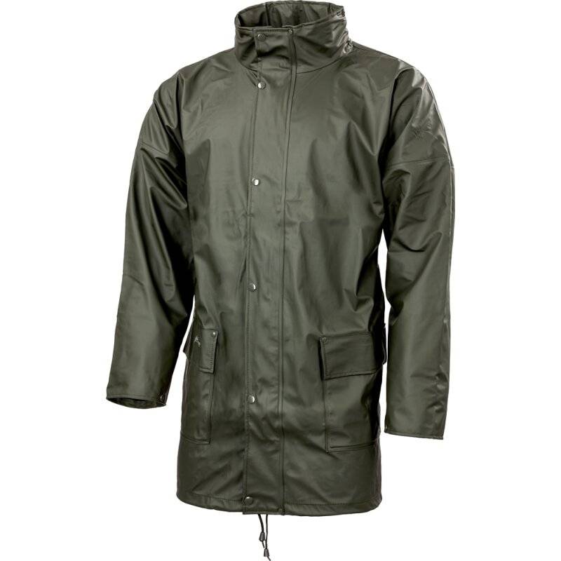 Bisley FAHRENHEIT JKT PU-Stretch-Regenjacke wind- und wasserdicht oliv Gr. XL von Bisley