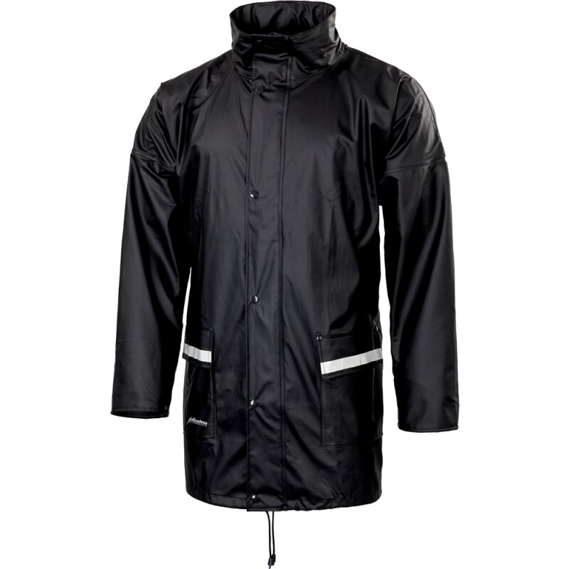 Bisley FORECAST JKT PU-Stretch-Regenjacke wind- und wasserdicht blau Gr. S von Bisley
