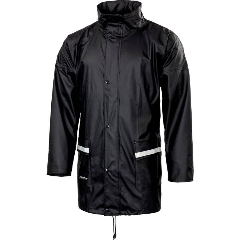 Bisley FORECAST JKT PU-Stretch-Regenjacke wind- und wasserdicht blau Gr. S von Bisley