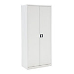 Bisley Flügeltürenschrank ECO, mit 4 Fachböden für 4,5 Ordnerhöhen, Farbe lichtgrau; H 1800 x B 800 x T 420 von Bisley