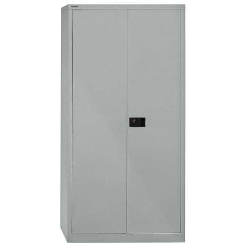 BISLEY Flügeltürenschrank Universal, 4 Fachböden, 5 OH, Metall, 355 Silber, 40 x 91.4 x 195 cm BISLEY Flügeltürenschrank Universal, 4 Fachböden, 5 OH, Metall, 355 Silber, 40 x 91.4 x 195 cm von BISLEY
