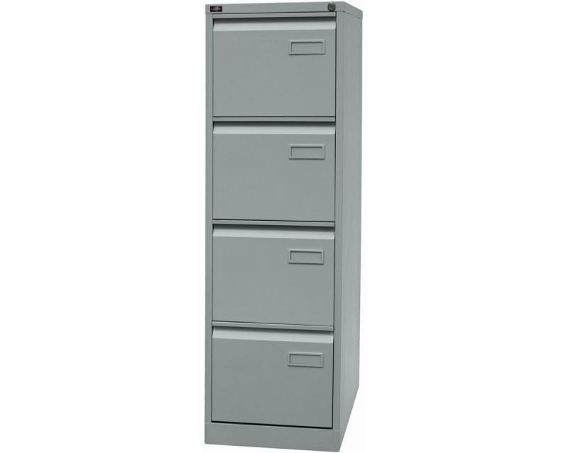 Bisley Hängeschuhschrank Hängeregistraturschrank Light 4 Schübe 1-bahnig silber. von Bisley