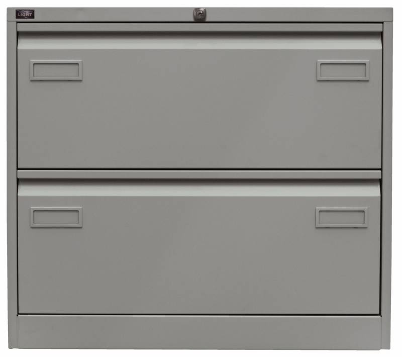 Bisley Hängeregisterschrank Hängeregistraturschrank Light in Silber - Maße: H 71 x B 80 x T 62 cm von Bisley