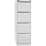 Bisley Hängeregistraturschrank 3643645 4 Schübe Lichtgrau 413 x 622 x 1.321 mm von Bisley