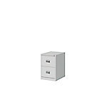 Bisley Hängeregistraturschrank ECO, einbahnig, DIN A4, 2 HR-Schubladen, Farbe lichtgrau; H 698 x B 467 x 620 mm von Bisley