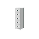 Bisley Hängeregistraturschrank ECO, einbahnig, DIN A4, 5 HR-Schubladen, Farbe lichtgrau, H 1596 x B 467 x T 620 von Bisley