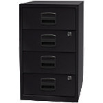 Bisley Hängeregistraturschrank PFA4S633 Schwarz 413 x 400 x 672 mm von Bisley