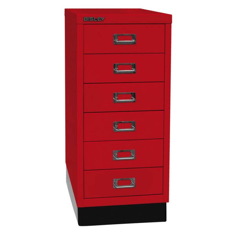 Bisley MultiDrawer™ L296S - 6 Schubladen und Sockel - Gesamthöhe 670 mm - DIN A4 - alle Farben jetzt auf Rechnung bestellen von Bisley