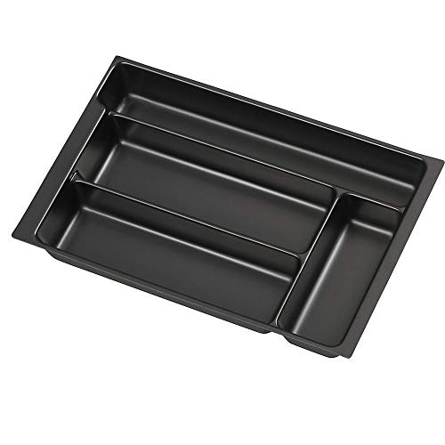 BISLEY MultiDrawer Schreibwareneinsatz A4 für A4 Schubladen H 102, 87, 51 mm, Metall, 800 Kunststoff, 42.5 x 31 x 5 cm von BISLEY