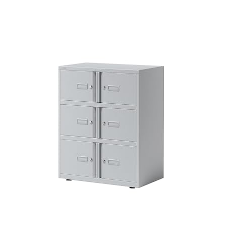 BISLEY Office Lodge Essentials, 6 Türen: 4X H 267 und 2X H 304 mm, Metall, 645 Lichtgrau, 47 x 80 x 100 cm BISLEY Office Lodge Essentials, 6 Türen: 4X H 267 und 2X H 304 mm, Metall, 645 Lichtgrau, 47 x 80 x 100 cm von BISLEY