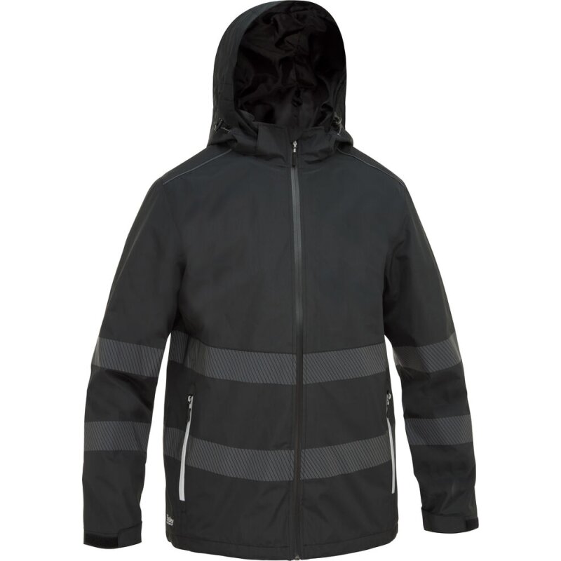 Bisley Regenjacke HARDIE SPRAY wasserdicht mit abnehmbarer Kapuze schwarz 3XL von Bisley