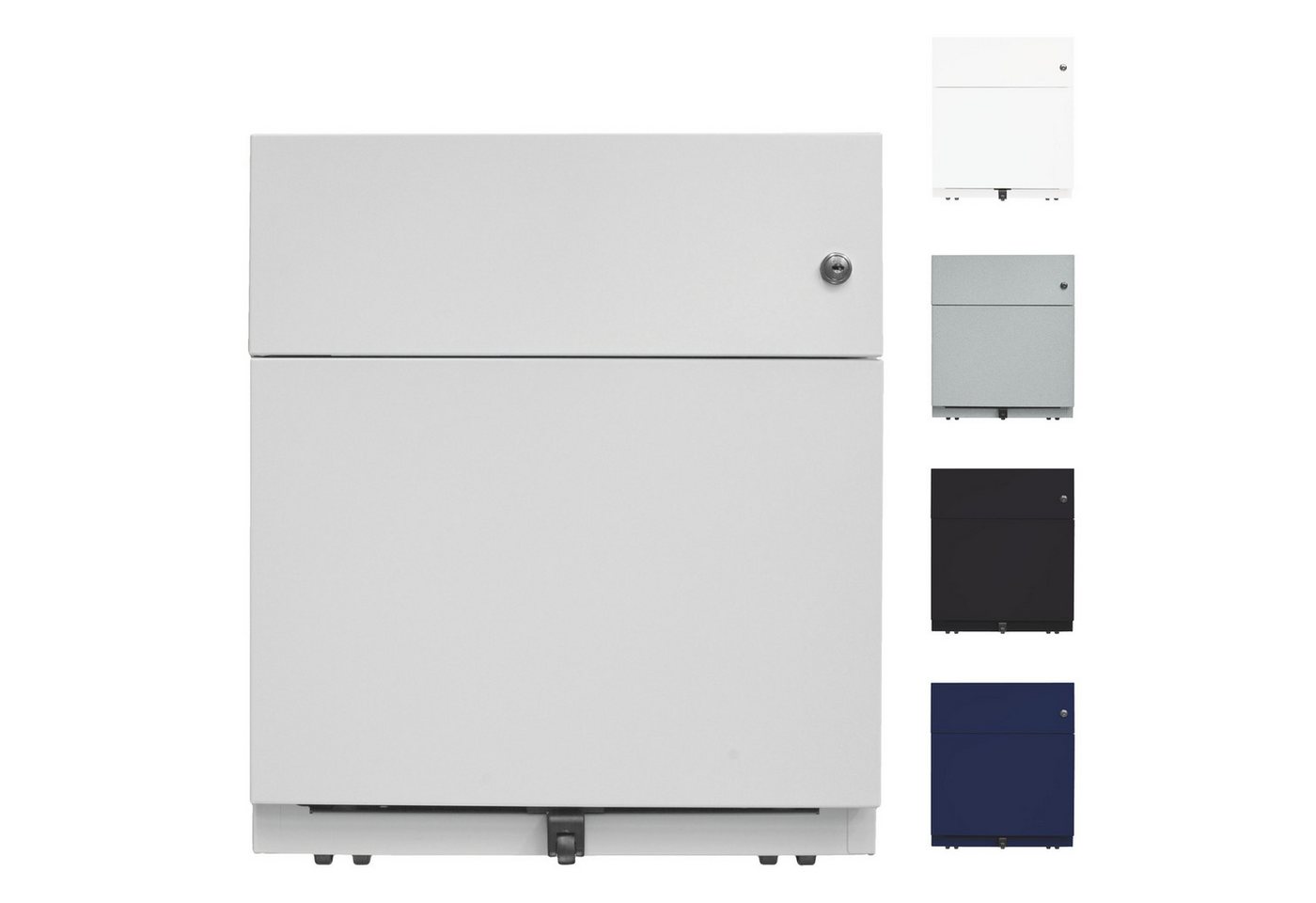 Bisley Rollcontainer Note Rollcontainer, in Lichtgrau - Maße: H 50 x B 42 x T 57 cm Bisley Rollcontainer Note Rollcontainer, in Lichtgrau - Maße: H 50 x B 42 x T 57 cm von Bisley