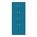 Bisley Schießfachschrank LateralFile? Lodge mit 6 Schließfächern à H 375 mm und 2 Schließfächern à 755 mm 1985 x 800 x 470 mm Azur von Bisley