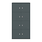 Bisley Schießfachschrank LateralFile? Lodge mit 8 Schließfächern à H 375 mm 1605 x 800 x 470 mm Anthrazitgrau von Bisley