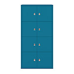 Bisley Schießfachschrank LateralFile? Lodge mit 8 Schließfächern à H 375 mm 1605 x 800 x 470 mm Azur von Bisley