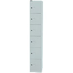 Bisley Schließfachschrank Office 6 Fächer Lichtgrau 305 x 457 x 1.802 mm von Bisley