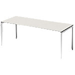 Bisley Schreibtisch Cito Grau, Weiß, Verkehrsweiß 2.000 x 800 x 850 mm von Bisley