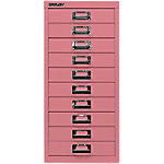 Bisley Schubladenschrank 10 Schübe Pink 279 x 380 x 590 mm von Bisley