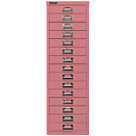 Bisley Schubladenschrank 15 Schübe Pink 279 x 380 x 860 mm von Bisley