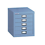 Bisley Schubladenschrank MultiDrawer? mit 5 Schubladen im Format DIN A4 325 x 279 x 380 mm Blau von Bisley