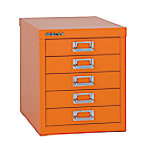 Bisley Schubladenschrank MultiDrawer? mit 5 Schubladen im Format DIN A4 325 x 279 x 380 mm orange von Bisley