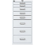 Bisley Schubladenschrank S8A696 8 Schubladen Weiß 282 (B) x 411 (T) x 590 (H) mm von Bisley