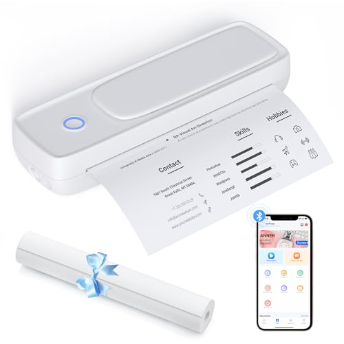 Bisofice A81 Mobiler Drucker A4 Bluetooth Thermodrucker A4 Drucker Klein Kompakt Portable Printer Unterstützen Thermopapier A4, Kompatibel mit Android iOS Mac Bisofice A81 Mobiler Drucker A4 Bluetooth Thermodrucker A4 Drucker Klein Kompakt Portable Printer Unterstützen Thermopapier A4, Kompatibel mit Android iOS Mac von Bisofice