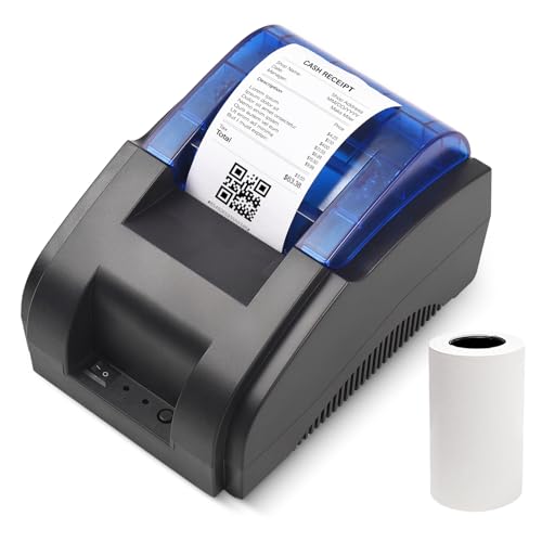 Bisofice Bondrucker 58mm Desktop Thermodrucker Belegdrucker mit 1 Rollen Papier, Kompatibel mit Windows/Linux/Android/iOS,Unterstützung ESC/POS-Befehl Bisofice Bondrucker 58mm Desktop Thermodrucker Belegdrucker mit 1 Rollen Papier, Kompatibel mit Windows/Linux/Android/iOS,Unterstützung ESC/POS-Befehl von Bisofice