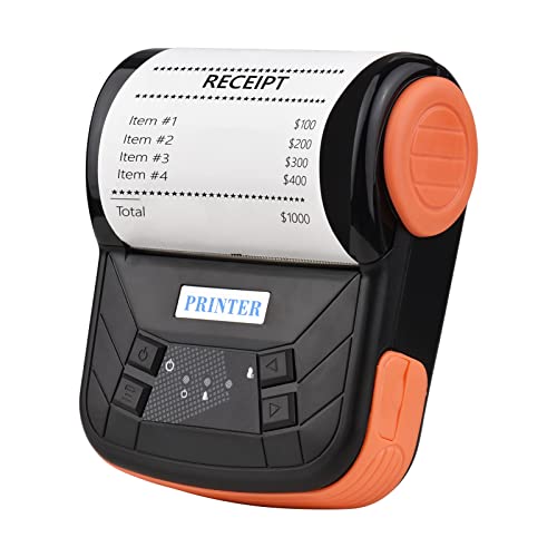 Bisofice Bondrucker 80mm Belegdrucker Drahtloser BT-Thermo-Belegdrucker Mobiler Rechnungsdrucker Kompatibel mit Android/iOS/Windows-System ESC/POS-Druckbefehl Bisofice Bondrucker 80mm Belegdrucker Drahtloser BT-Thermo-Belegdrucker Mobiler Rechnungsdrucker Kompatibel mit Android/iOS/Windows-System ESC/POS-Druckbefehl von Bisofice