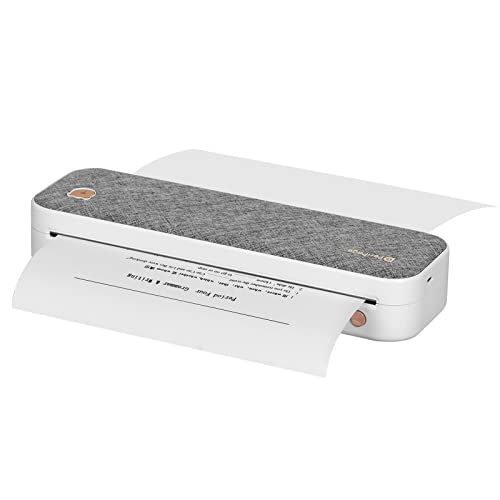 Bisofice Mobiler Drucker A4 für unterwegs, Thermodrucker Bluetooth Portable Drucker Unterstützen 210mm A4 Thermopapier, Kompatibel mit Android/iOS/Win/Mac für Phone & Laptop von Bisofice