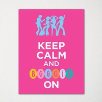 Keep Calm & Boogie On - Fine Art Print Farbauswahl Kaufe 3 Und Erhalte 1 Gratis Benutzerdefinierte Drucke Verfügbar von BisonsPrintCo