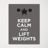 Keep Calm & Lift Weights - Kunstdruck Farbauswahl Kaufen Sie 3 Und Erhalten 1 Gratis Benutzerdefinierte Drucke Verfügbar Keep Calm & Lift Weights - Kunstdruck Farbauswahl Kaufen Sie 3 Und Erhalten 1 Gratis Benutzerdefinierte Drucke Verfügbar von BisonsPrintCo