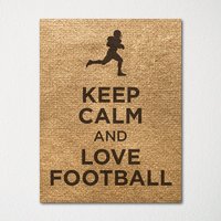 Keep Calm & Love Football - Fine Art Print Farbauswahl Kaufe 3 Und Erhalte 1 Gratis Benutzerdefinierte Drucke Verfügbar von BisonsPrintCo