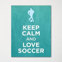 Keep Calm & Love Fußball - Fine Art Print Farbauswahl Kaufe 3 Und Erhalte 1 Gratis Benutzerdefinierte Drucke Verfügbar von BisonsPrintCo