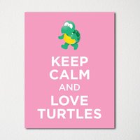 Keep Calm & Love Schildkröten - Kunstdruck Farbwahl Kaufe 3 Und Erhalte 1 Gratis Keep Calm & Love Schildkröten - Kunstdruck Farbwahl Kaufe 3 Und Erhalte 1 Gratis von BisonsPrintCo