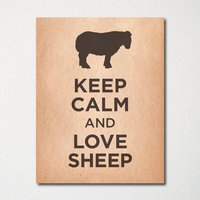 Keep Calm & Love Sheep - Kunstdruck Farbauswahl Kaufe 3 Und Erhalte 1 Gratis Benutzerdefinierte Drucke Verfügbar Keep Calm & Love Sheep - Kunstdruck Farbauswahl Kaufe 3 Und Erhalte 1 Gratis Benutzerdefinierte Drucke Verfügbar von BisonsPrintCo