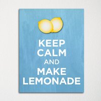 Keep Calm & Make Lemonade - Kunstdruck Farbwahl Kaufe 3 Und Erhalte 1 Gratis Keep Calm & Make Lemonade - Kunstdruck Farbwahl Kaufe 3 Und Erhalte 1 Gratis von BisonsPrintCo