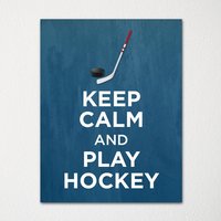 Keep Calm & Play Hockey - Kunstdruck Farbauswahl Kaufe 3 Und Erhalte 1 Gratis Benutzerdefinierte Drucke Verfügbar Keep Calm & Play Hockey - Kunstdruck Farbauswahl Kaufe 3 Und Erhalte 1 Gratis Benutzerdefinierte Drucke Verfügbar von BisonsPrintCo